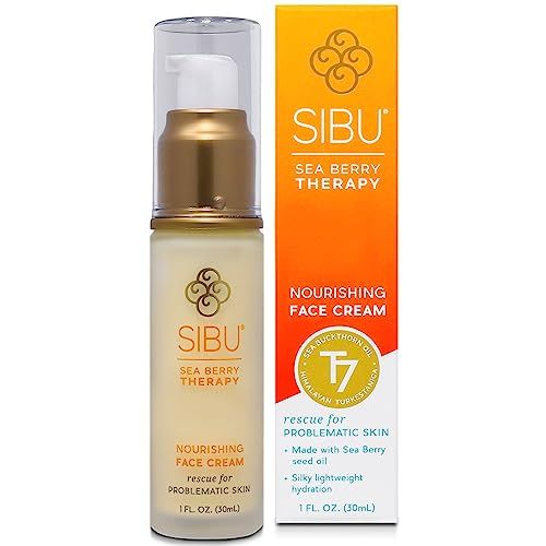 sibu Sea Buckthorn Nourishing Face Cream (1oz), Lightweight and Hydrating Face Cream - Amazing for Sensitive Skin, Breakouts, &amp; Irritation