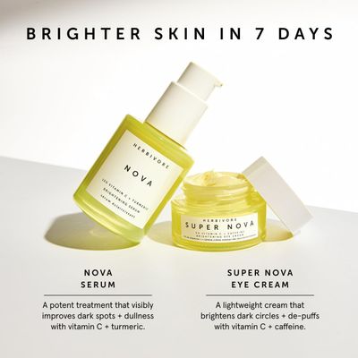 HERBIVORE Brightening Skincare Regimen | Nova Serum + Super Nova Eye Cream