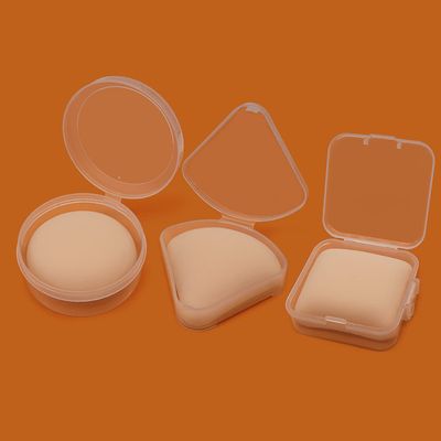 HUIJIN 3 Pcs Powder Makeup Puffs, Air Cushion, Rectangular, for Wet &amp; Dry Beauty Makeup Tool with Foundation Make-up Brush, Combination Skin, Face Makeup, Reusable, washable, #02