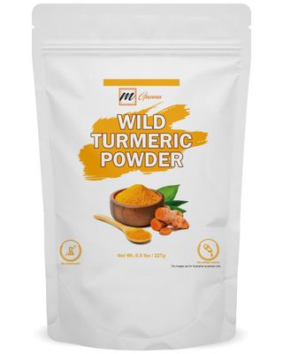 mGanna 100% Natural Pure Wild Turmeric/Curcuma Aromatica Powder for Smooth Glowing Skin 227 GMS / 0.5 LBS