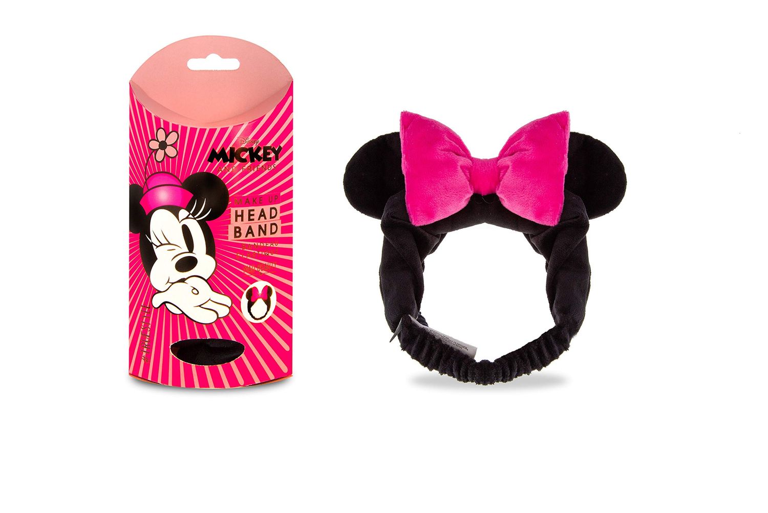MAD Beauty Disney Minnie Mouse Headband | Keeps Hair Tucked Away During Beauty Routine | Cruelty-Free Cosmetics | Skincare Gifts for Women, Adults, and Kids