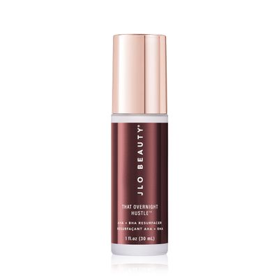 JLO BEAUTY That Overnight Hustle AHA + BHA Resurfacer | Gently Exfoliates, Hydrates &amp; Visibly Reduces Fine Lines and Wrinkles | 1.0 Ounce