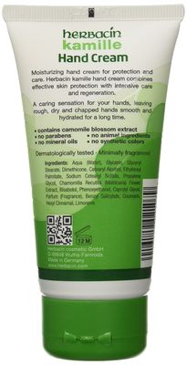 Herbacin Kamille Hand Cream, Paraben Free, 2.5 Fluid Ounce