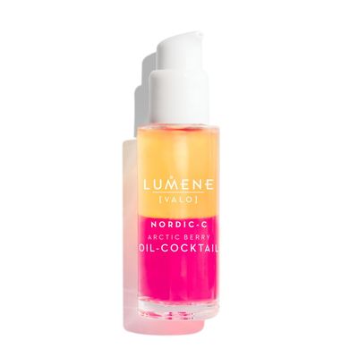 Lumene Nordic-C [Valo] Arctic Berry Face Oil - Antioxidant-Rich, Hydrating Serum with Vitamin C, Vitamin E &amp; Hyaluronic Acid - Replenishes and Plumps Dry Skin - Vegan Skin Care (30 ml)