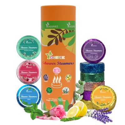 Yogspiez Shower Steamers Aromatherapy,10-Pack with Eucalyptus,Lavender,Shower Bombs for Men and Women - Perfect for Mother&#39;s Day Mom from Daughter,Gifts for Her