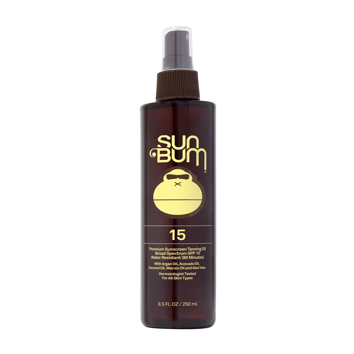 Sun Bum SPF 15 Moisturizing Tanning Oil | Vegan and Hawaii 104 Reef Act Compliant (Octinoxate &amp; Oxybenzone Free) Broad Spectrum Moisturizing UVA/UVB Sunscreen Tanning Oil | 8.5 oz