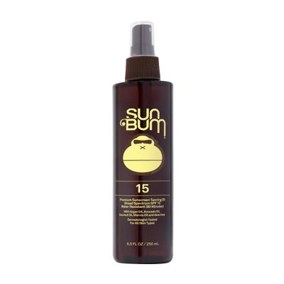 Sun Bum SPF 15 Moisturizing Tanning Oil | Vegan and Hawaii 104 Reef Act Compliant (Octinoxate &amp; Oxybenzone Free) Broad Spectrum Moisturizing UVA/UVB Sunscreen Tanning Oil | 8.5 oz