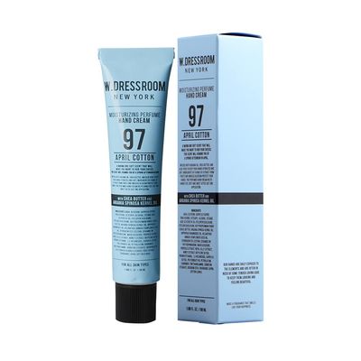W.Dressroom No.97 April Cotton Moisturizing Hand Cream for Dry Hands, Non-Greasy Korean Hand Lotion &amp; Hand Care for Women with Hydrating Formula, Travel Size (1.69 fl oz)