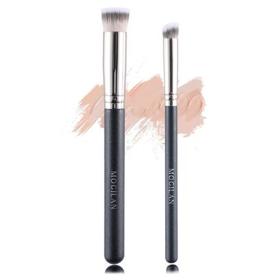 MOGILAN Eye Concealer Brush Set Professional Dense Concealer Brush Under Eye Flat Top Small for Dark Circles Puffiness Blending Buffing with Liquid Cream Cosmetics Flawless Eye Makeup Brush 272/276
