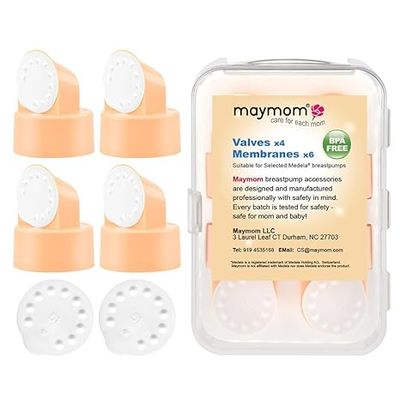 Replacement Valve and Membrane Compatible with Medela Breastpumps (Swing, Lactina, Pump in Style), 4X Valves/6x Membranes, Part #87089; Repaces Medela Valve and Medela Membrane
