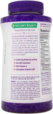 Nature's Bounty Hair, Skin &amp; Nails Rapid Gummies -Supports Hair, Skin, and Nail Health for Women, 230 Count