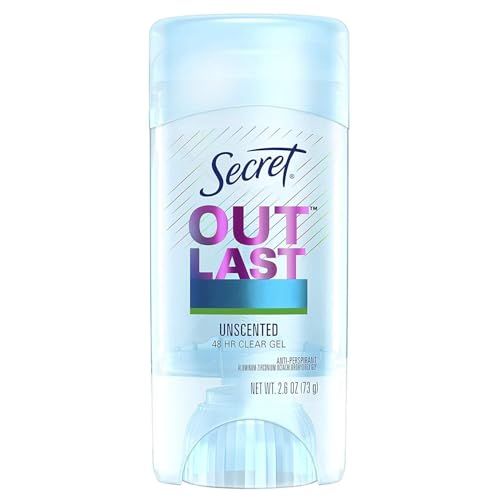Secret Outlast Xtend Antiperspirant &amp; Deodorant Clear Gel, Unscented 2.7 oz (Pack of 3)