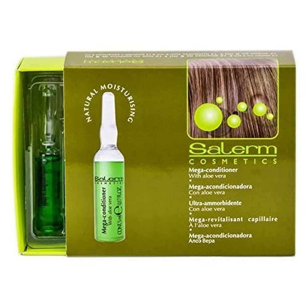 Salerm Cosmetics Mega Conditioner For Nature Moisturising Treatment - 12 Vial x 0.17 oz