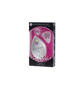 Beautyblender | Liner Designer Pro Beauty Blender Triple-Edged Eyeliner &amp; Eye Pencil Guide, Includes Magnifying Mirror &amp; Suction Cup, For Eye Pencil, Gel Cream, Liquid Liner and Powder Formula