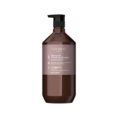 Theorie Smoothing Shampoo - Frizz Control with Marula, Sea Buckthorn &amp; Grape Seed Oils, Sulfate-Free, Gluten-Free, All Hair Types, 800 ML