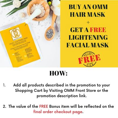OMM Collection Natural Hair Thickening Mask - Treatment For Hair Loss Prevention &amp; Thinning - Hydrating Hair Mask for Dry &amp; Damaged Hair, Boost Hair Growth, Stimulates Hair Follicles, All Hair, Vegan