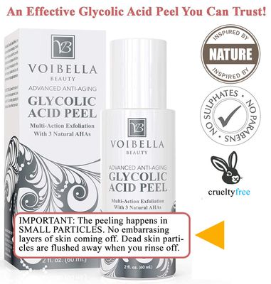 Glycolic Acid Peel - Chemical Peel For Face - Resurfacing Exfoliant for Sensitive Skin w Lactic &amp; Pyruvic Fruit Acid (AHA) - Facial Exfoliator Kit &amp; Mask for Dark Spots &amp; Acne Scars Look Treatment