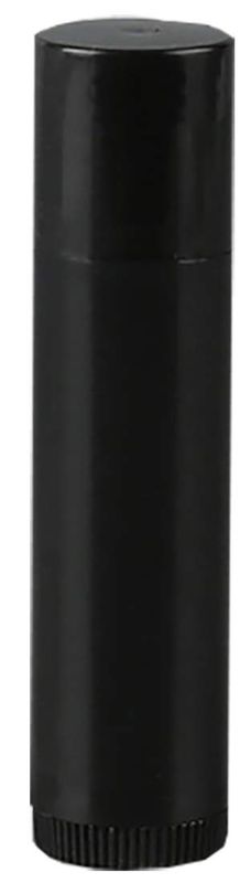 BesYouSel 50Pcs 5ml/5g Empty Plastic Lipstick Tubes, Lip Balm Containers Rotating Type Plastic Refill Lip Balm Tube with Cap,Black