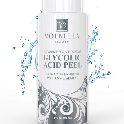 Glycolic Acid Peel - Chemical Peel For Face - Resurfacing Exfoliant for Sensitive Skin w Lactic &amp; Pyruvic Fruit Acid (AHA) - Facial Exfoliator Kit &amp; Mask for Dark Spots &amp; Acne Scars Look Treatment