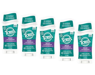 Tom&#39;s of Maine Natural Long-Lasting Deodorant Stick Lavender 2.25 Oz (Pack of 5)