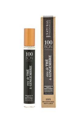 100BON Eau De The &amp; Gingembre - Tea &amp; Ginger Fragrance for Women &amp; Men - Energizing Organic Fragrance - Sweet, Citrus &amp; Spicy Notes Fragrance - 100% Natural Fragrance Concentrate Spray, 0.5 Fl Oz