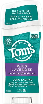 Tom's of Maine Natural Long-Lasting Deodorant Stick Lavender 2.25 Oz (Pack of 5)