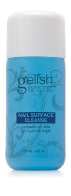 Gelish Nail Surface Cleanse - Gel Top Coat Nail Cleaner, Removes Tacky Residue, High-Shine Finish, Skin-Safe Formula, Smooth &amp; Glossy Results for Perfect Manicure (4 fl oz).