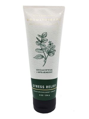 Bath &amp; Body Works Aromatherapy Stress Relief Eucalyptus Spearmint Body Cream 8 Ounce