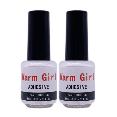 Professional 2PCS Galaxy Star Nail Art Glue for Foil Sticker Nail Transfer Tips Decorations Adhesive White 8ml