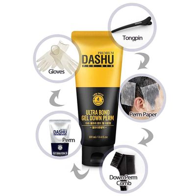 DASHU Premium Ultra Bond Gel Down Perm 3.5oz - Helps tame frizzy hair
