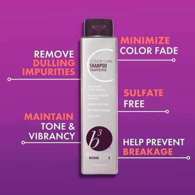 B3 Brazilian Bondbuilder Color Care Shampoo, 12 Fl Oz (Pack of 1)