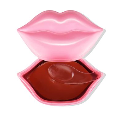 FREEORR 20Pcs Lip Mask Sheet,Pink Moisturizing Plumping Lip Patches, Gel Treatment Lip Masks for Dry Lips Plump Lip Collagen Overnight Sleeping Lip Pads Patches?Pink?