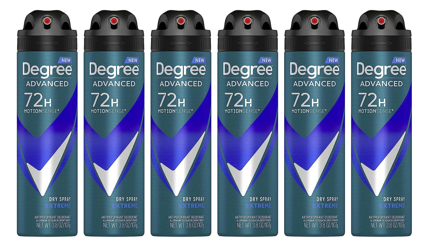 Degree Deodorant 3.8 Ounce Mens Dry Spray Extreme (113ml) (6 Pack)