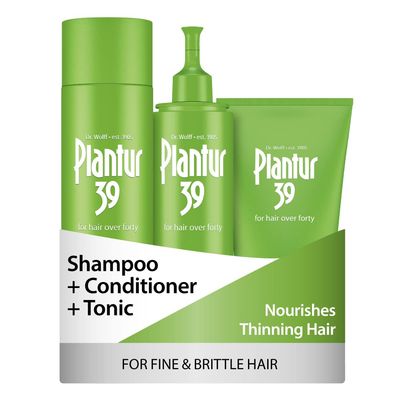 Plantur 39 Phyto Caffeine Women&#39;s 3 Step System for Fine, Thinning Natural Hair Growth - Shampoo, Conditioner, Tonic
