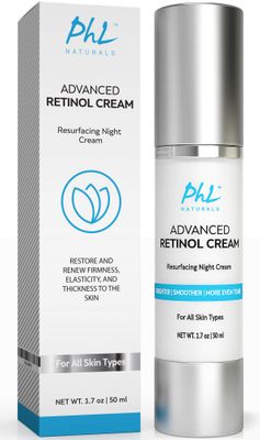 Retinol Cream for Face with Hyaluronic Acid - Unscented Anti Aging Night Moisturizer with Natural Ingredients, Especially Formulated for Sensitive Skin and those New to Retinoids -USA Made, 1.75 Ounce