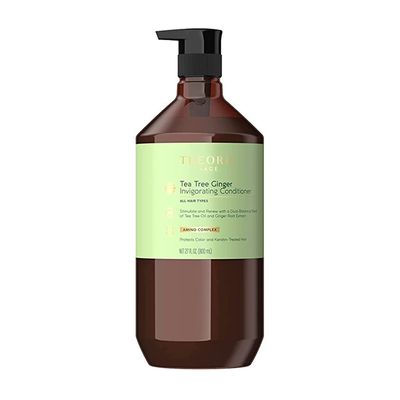 Theorie Tea Tree &amp; Ginger Invigorating Conditioner - Stimulate and Renew - For All Hair Types - Made from Natural Ingredients - Protects Color and Keratin Treated Hair (800ml)