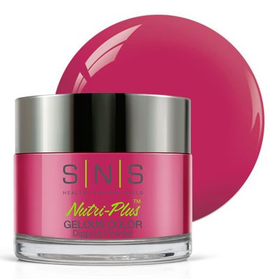 SNS Nail Dip Powder, Gelous Color Dipping Powder - Flirty (Pink/Fuchsia, Cream) - Long-Lasting Dip Nail Color Lasts 14 Days - Low-Odor &amp; No UV Lamp Required - 1oz