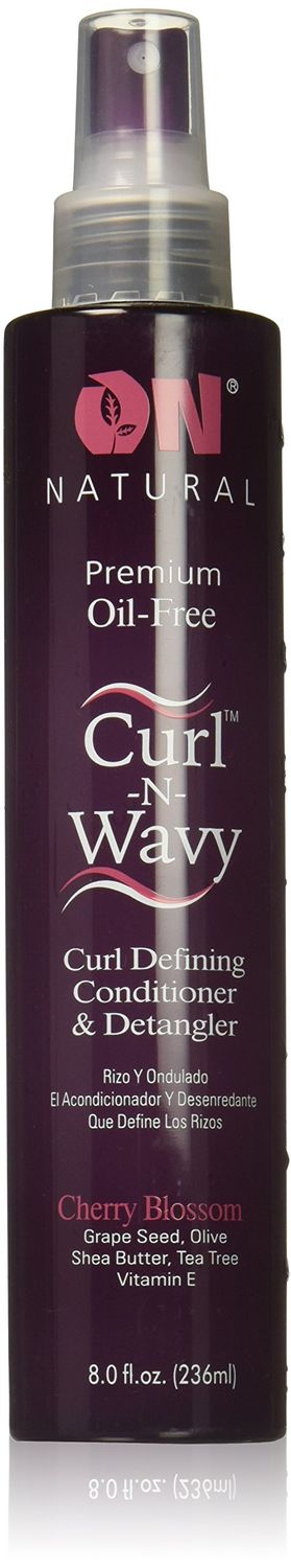 On Natural On Curl and Wavy Curl Defining Conditioner &amp; Detangler, Cherry Blossom, 8 Ounce