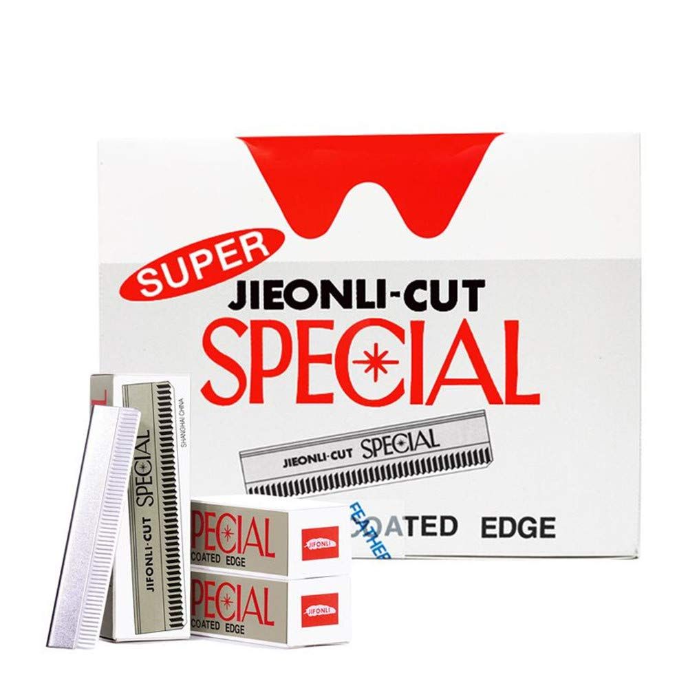 sansheng Razor Blades 100pcs Safety Razor Blade,Single Edge Razor Blade?Straight Edge Barber Razor,Eyebrow Razor for Men and Women