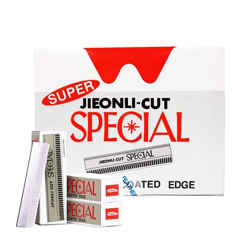 sansheng Razor Blades 100pcs Safety Razor Blade,Single Edge Razor Blade?Straight Edge Barber Razor,Eyebrow Razor for Men and Women