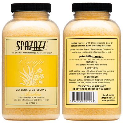 Spazazz 7377C Spa and Bath Crystals, Lime Coconut , 22 Ounce