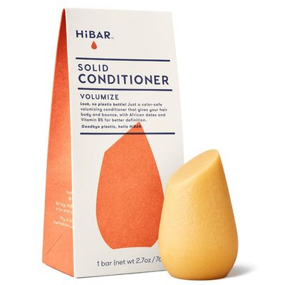 HiBAR - Volumize Conditioner Bar - For Thin &amp; Flat Hair - Add Body, Definition &amp; Volume - With African Dates &amp; Vitamin B5 - Plastic-Free - Soap, Paraben &amp; Sulfate-Free -Color Safe &amp; Vegan -1 Solid Bar