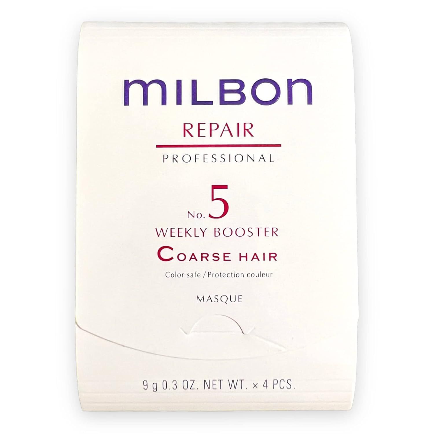 Milbon Repair No. 5 Weekly Booster - For Coarse Hair 4 x 0.3 Fl. Oz.