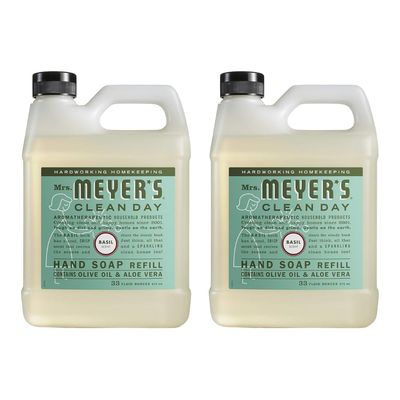 Mrs. Meyer&#39;s Clean Day Liquid Hand Soap Refill, 33 Fl Oz. (Pack of 2)