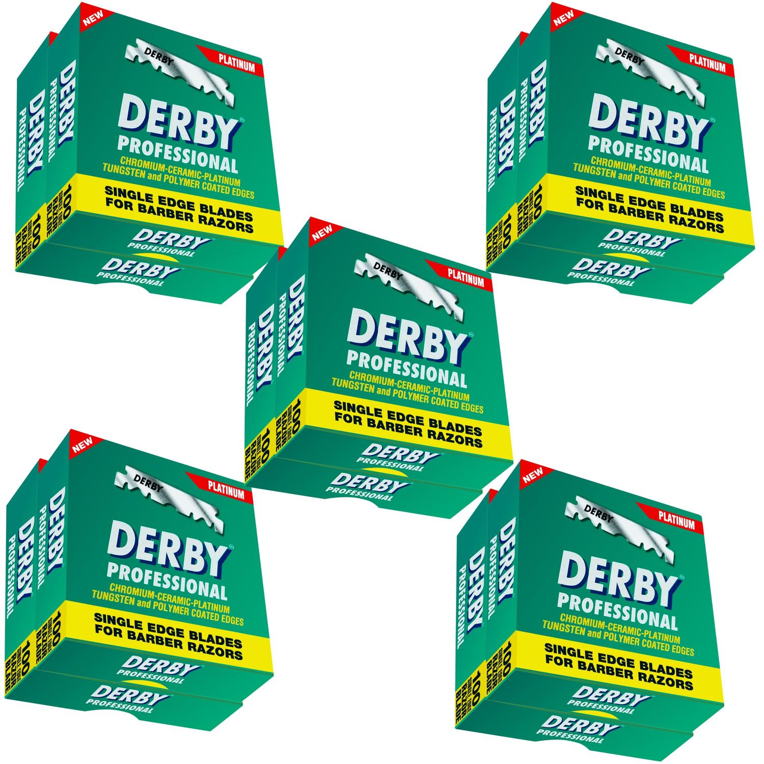 1000 &quot;Derby Professional&quot; Single Edge Razor Blades for straight razor