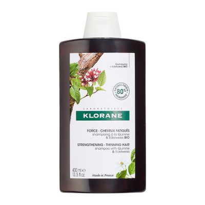 Klorane - Strengthening Shampoo - with Quinine &amp; Edelweiss For Thinning Hair - Support Thicker Hair - Silicone, Paraben &amp; Sulfate Free - 13.5 fl. oz.