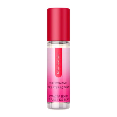 Pure Romance Basic Instinct Pheromone Perfume for Women - Enhanced Long Lasting Roll-On Oil - Attract Men - Travel-Ready, 35 Fl Oz