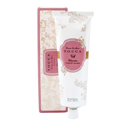 Tocca Crema de Mano, Cleopatra Hand Cream, 4 oz - Grapefruit, Jasmine, Vanilla Musk - Moisturizing, Quick Absorbing