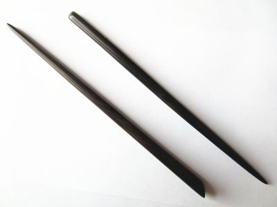 Myhsmooth Zz-bs-zg 2 Count Hair Sticks Natural Ebony (Black Sandalwood) Handmade Carved Hair Clip Shawl Hair Pins Pack of 2 Pcs