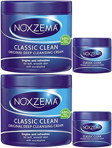 Noxzema Classic Clean Original Deep Cleansing Cream, 12 Ounce [With Bonus 2 Ounce] (Pack of 2)